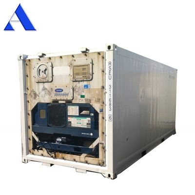 두바이에서 20ft 중고 냉장고 마이너스 18도 리퍼 컨테이너 문 열 2290 x 2246 MM 연령 2004-2008