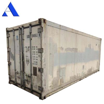 두바이에서 20ft 중고 냉장고 마이너스 18도 리퍼 컨테이너 문 열 2290 x 2246 MM 연령 2004-2008