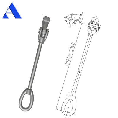 맞춤형 길이가 장전된 DNV GL 인증 컨테이너 래싱 장비 래싱 바 래싱 스틱 핫 딥 래싱