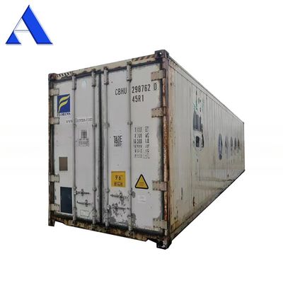 중고용 40ft 운반 냉장고 컨테이너 사용 된 40 피트 리퍼 컨테이너 T 모양 바닥
