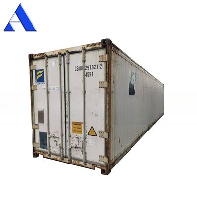 중고용 40ft 운반 냉장고 컨테이너 사용 된 40 피트 리퍼 컨테이너 T 모양 바닥