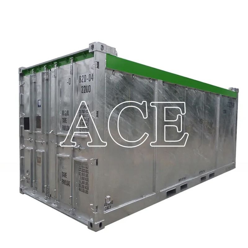 코르텐-A 20ft DNV 2.7-1 표준 오픈 톱 하드 건조 화물 해상 컨테이너 BV DNV 인증 31cbm 용량
