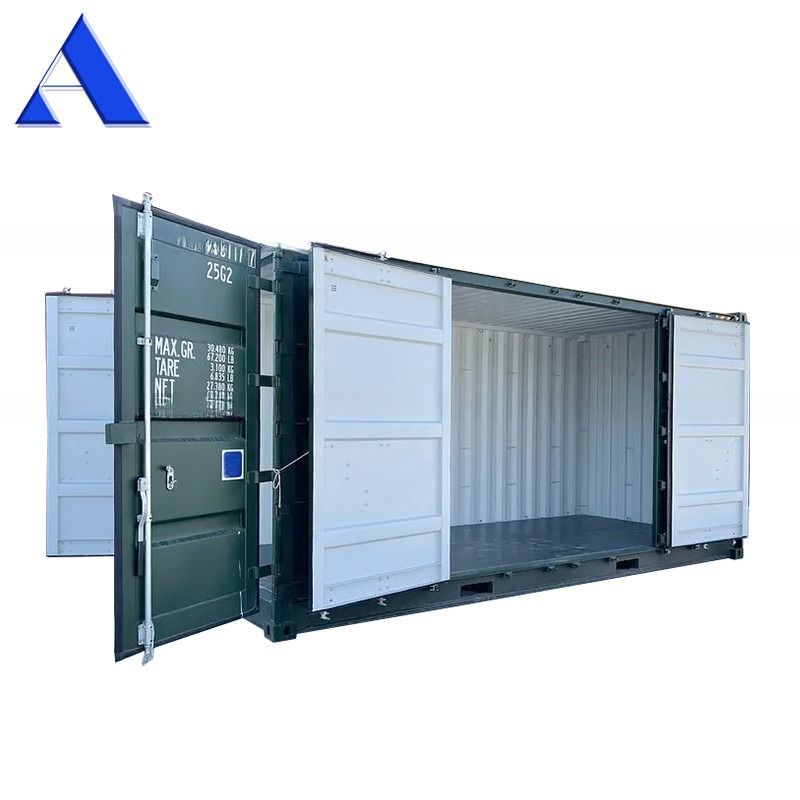 20ft 높이의 건조 운송 컨테이너 큐브 사이드 도어 철강 코튼 스틸 6058 x 2438 x 2896 mm 33.2 CBM 용량
