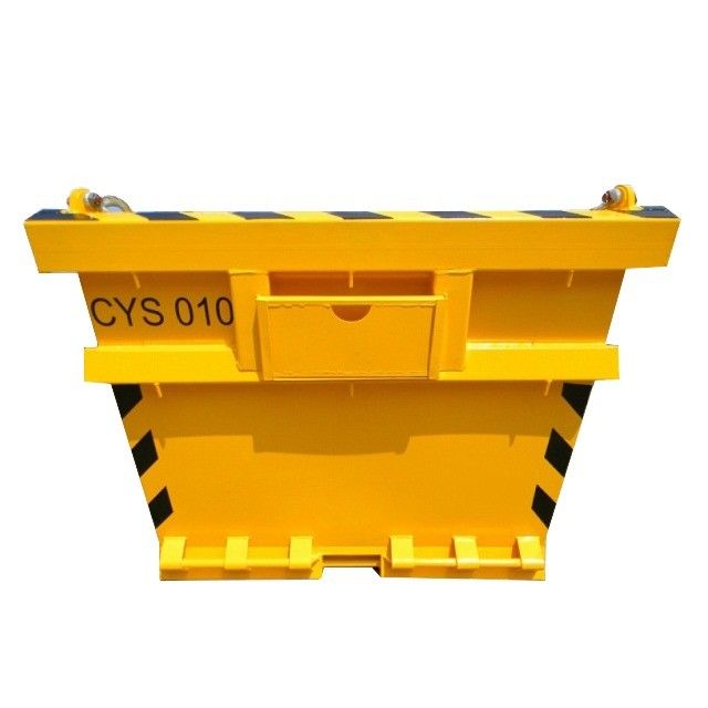 13ft DNV 2.7-1 표준 스틸 컨테이너 보트 오프शोर 파업 폐기물 Skip BV 인증 된 길이 13ft 승강 각 45C