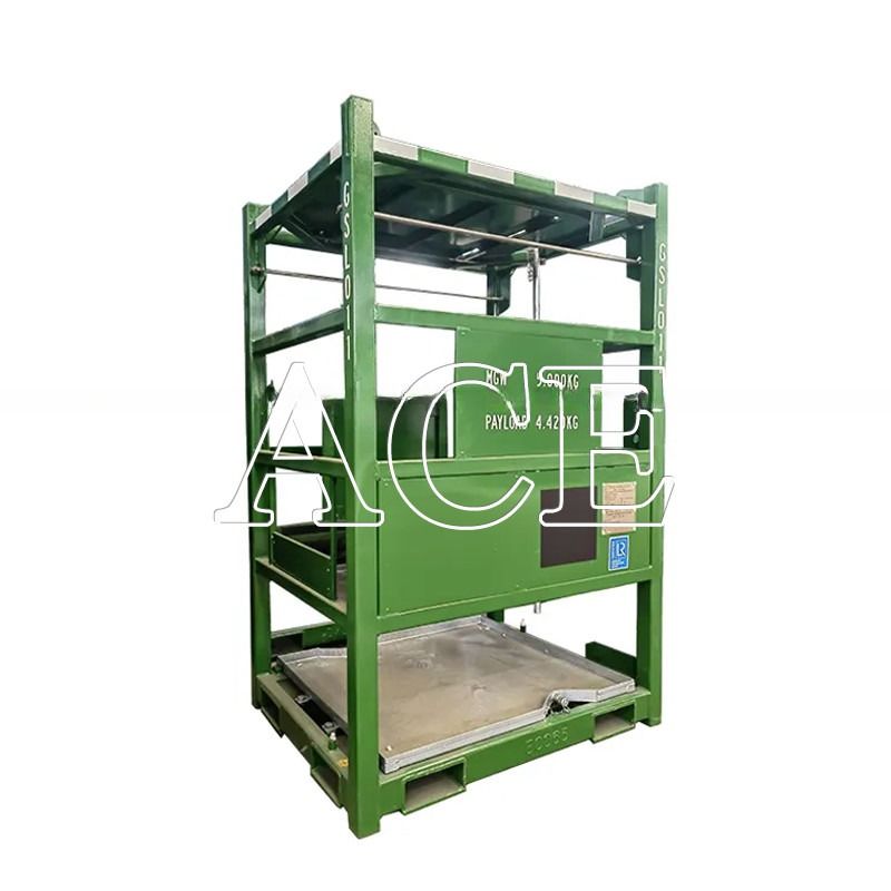 맞춤형 550GAL DNV 2.7-1 표준 해상 철강 IBC 탱크 컨테이너 CSC 및 BV에 의해 인증 된 리프팅 프레임 상태