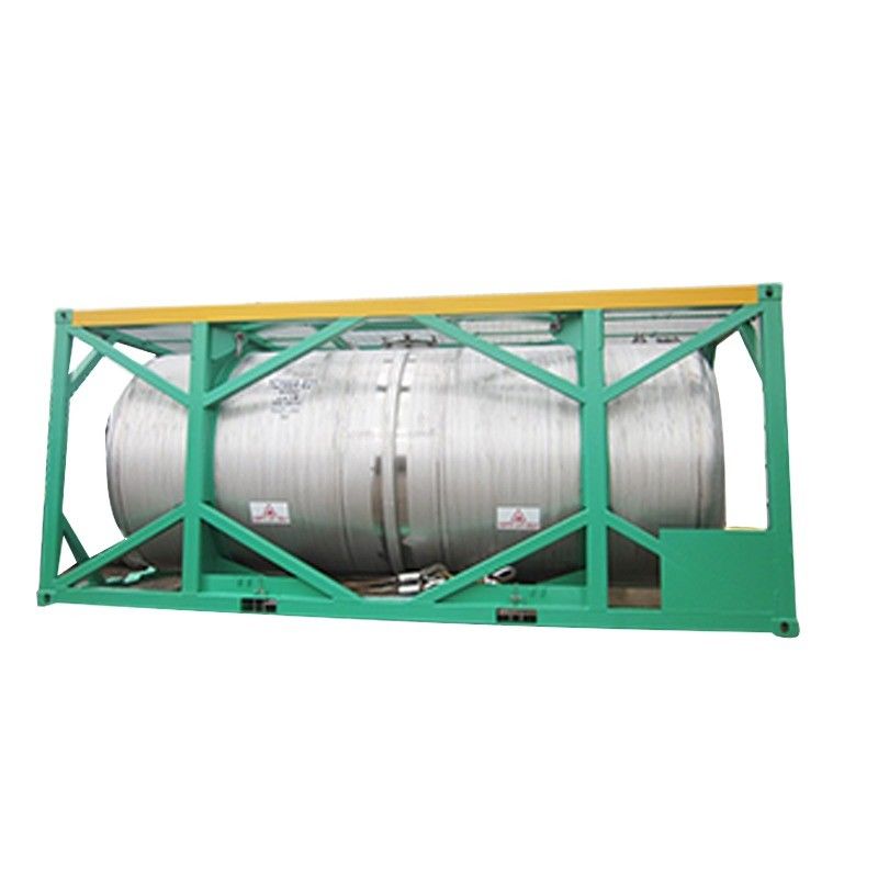16000L DNV 2.7-1 표준 20ft 프레임 UN T11 스테인리스 스틸 토트 국제 운송을위한 해상 탱크 컨테이너