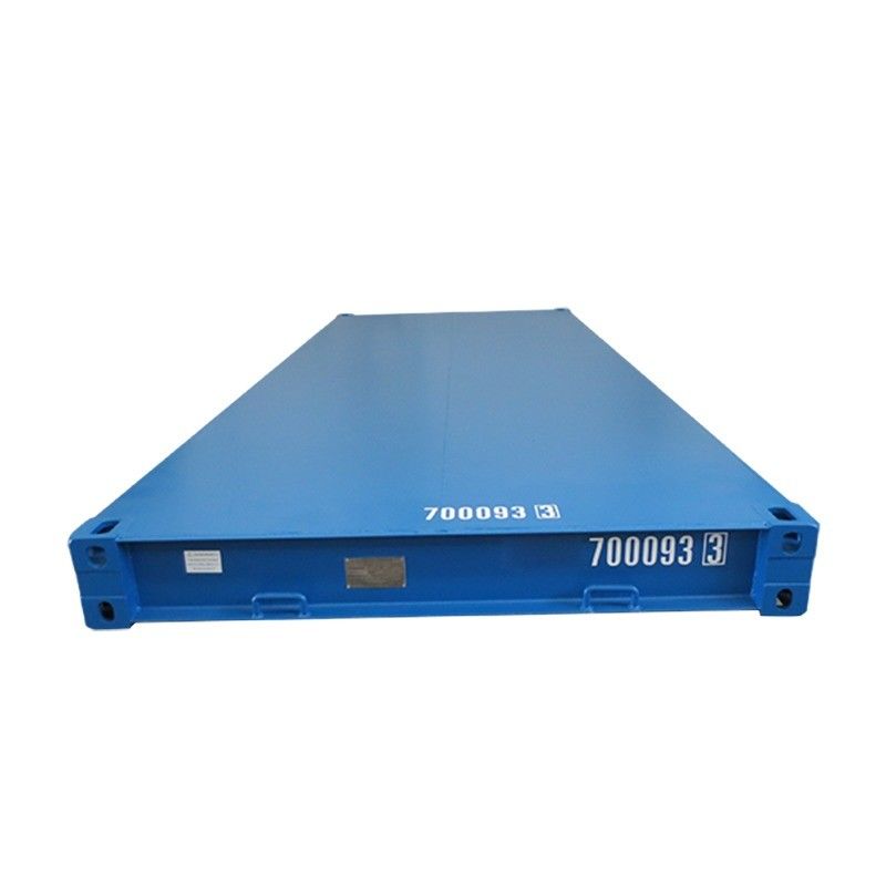 20ft 중용철 바닥 운송 컨테이너 6058 x 2438 x 323.8mm 내부 차원 20 피트 건조 컨테이너 플랫폼