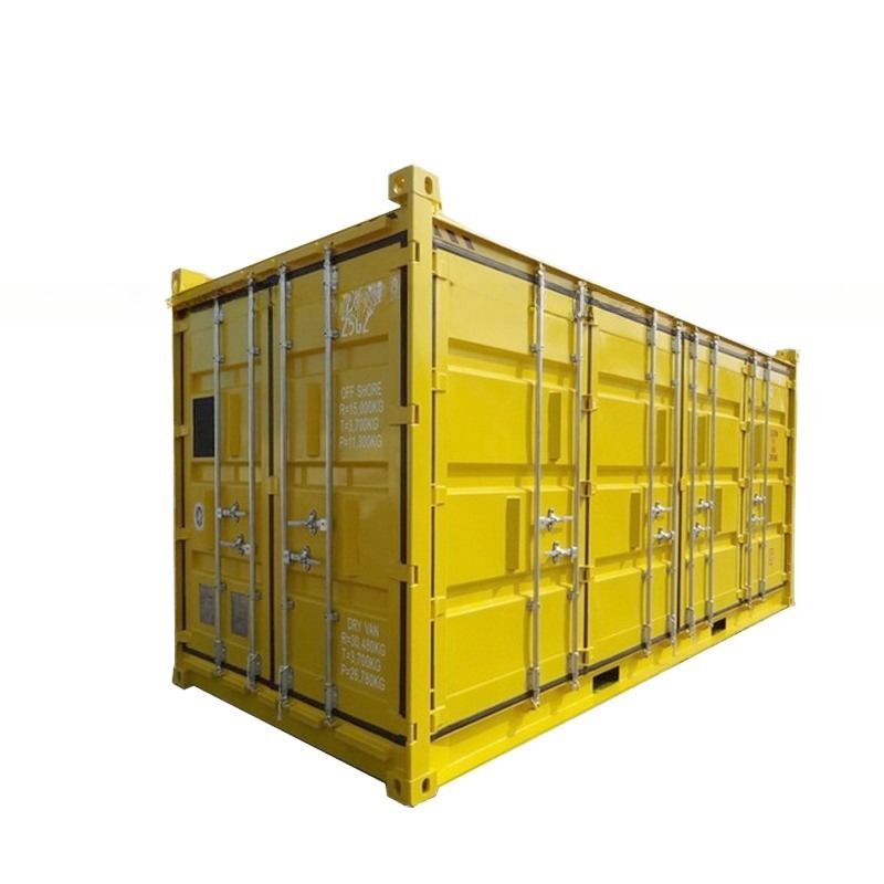 맞춤형 DNV 2.7-1 표준 20ft HC 건조 컨테이너 20 피트 높이의 큐브 해상 컨테이너 2 측면 문 용량 33.5 CBM