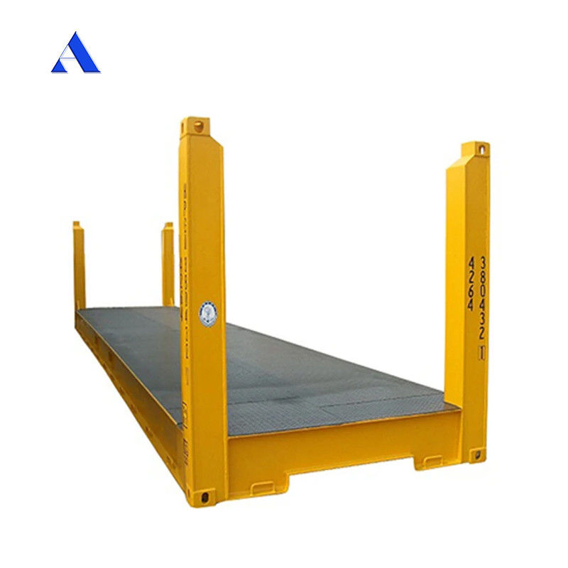 70m2 용량 40' 고정된 코너 포스트 평면 랙 평면 랙 운송 컨테이너 500KGS 최대 총 무게