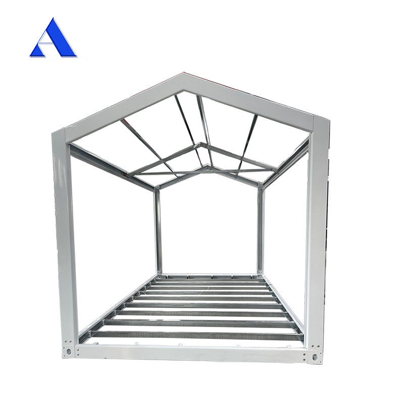 6 x 3 x 2.8m 평면 패크 가설형 가벼운 철강 선공화 운송 컨테이너 모듈을 위한 산업 디자인 스타일 철강 프레임