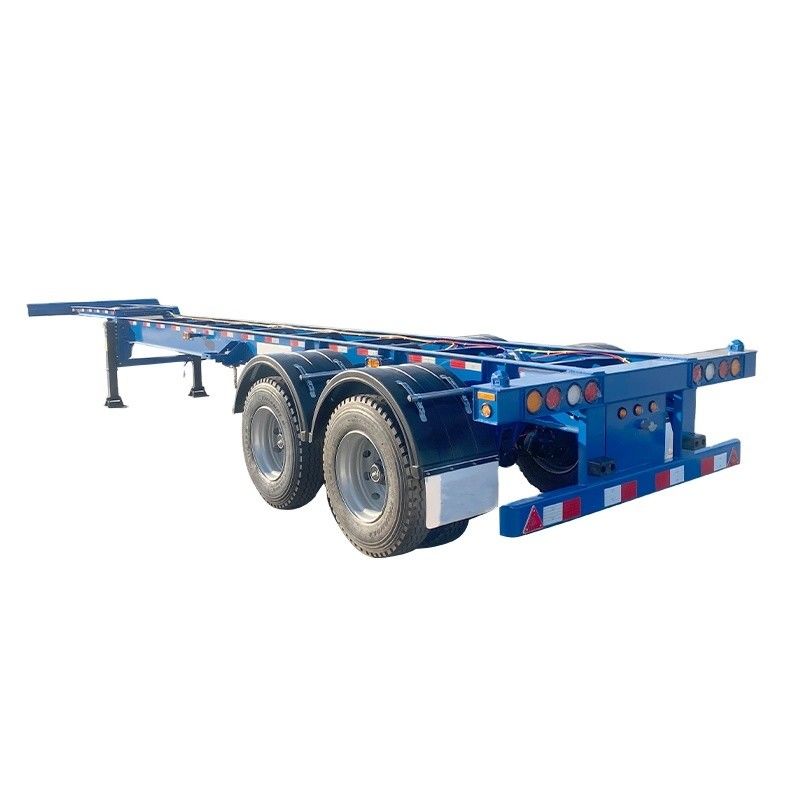 12R22.5 린글롱 타이어 2 축 40ft 20ft 선박 체시 가스네크 골격 트럭 프레임 반 트레일러 컨테이너