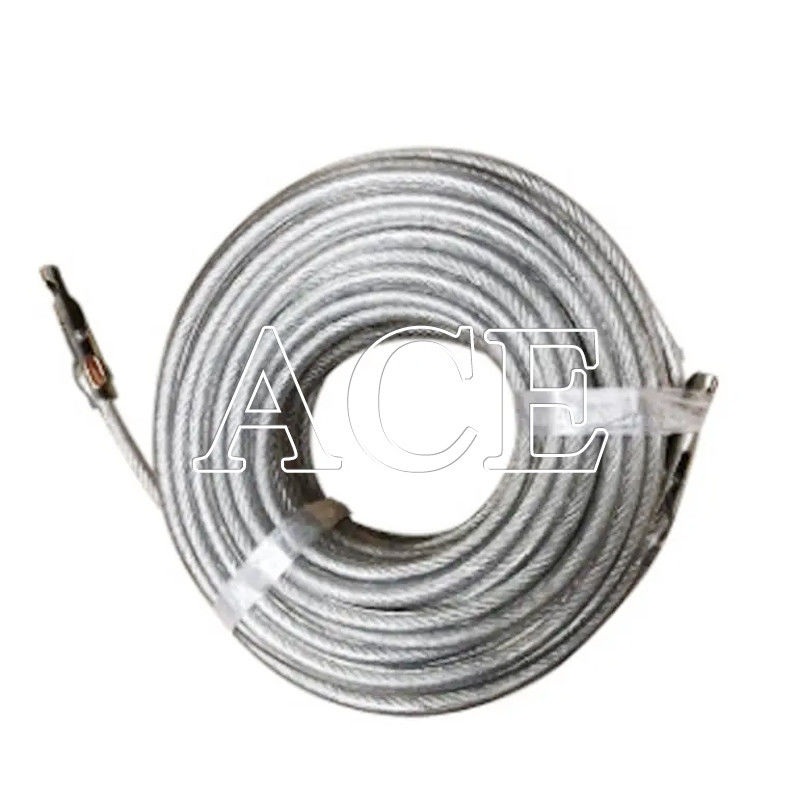 10ft 20ft 40ft 오픈 톱 컨테이너 TIR 케이블 21m PVC 스틸 와이어와 평면 스타일로 코팅