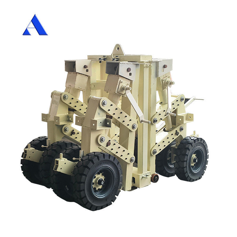 15tons 30tons 4pcs 고무 슈퍼 배송 컨테이너 리프팅 캐스터와 트윈클로크 사무실 건물 업그레이드 프로젝트 회색